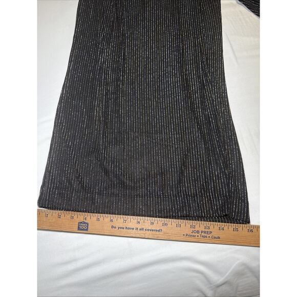 Torrid Pull On Wide Leg Stretch Lurex High Rise Pants Size 5X Glitter Stripe NEW - Picture 10 of 12